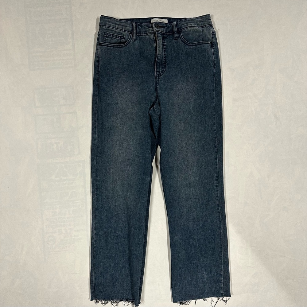 Social Standard by Sanctuary High Rise Crop Straight Jeans Womens 10